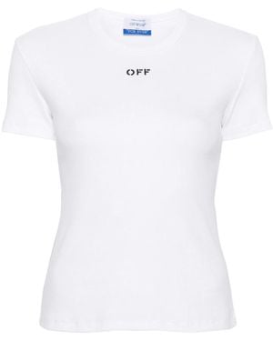 Off-White c/o Virgil Abloh Off- Off Stamp Rib Basic Tee - White