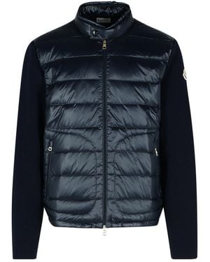Moncler Navy Polyamide Jumper - Blue