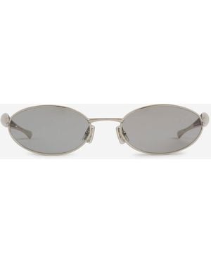 Bottega Veneta Oval Sunglasses - White