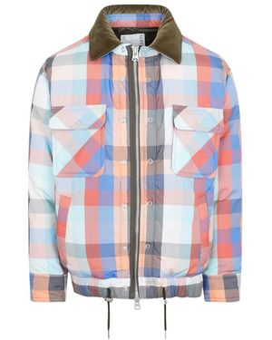 Sacai Multicolored Plaid Padded Blouson
