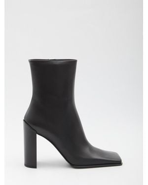 Alaïa Square-Toe Ankle Boots - Black
