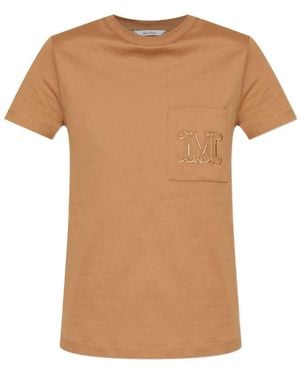 Max Mara Logo Cotton T-Shirt - White