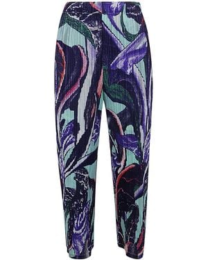Pleats Please Issey Miyake Late Trousers - Blue