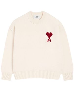 Ami Paris Jumpers - White