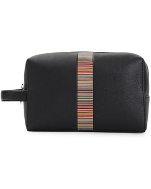 Paul Smith "Signature Stripe" Bag - Black