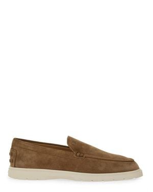 Tod's Leather Slipper Loafer - Brown