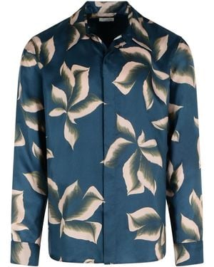 Dries Van Noten Carvies Silk Shirt - Blue