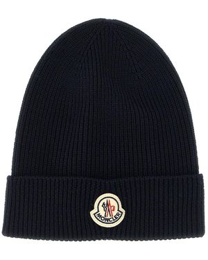 Moncler Wool Beanie - Blue