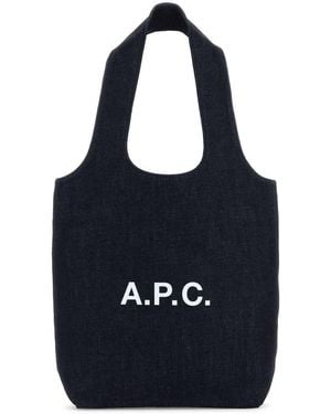 A.P.C. Caramel Synthetic Leather Shopping Bag in Brown | Lyst