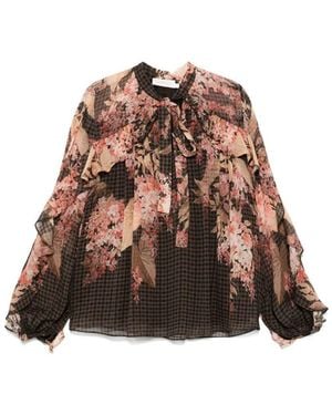 Zimmermann Printed Blouse - Brown