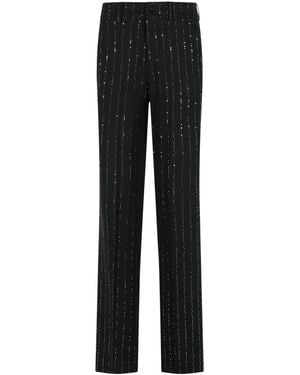 Philipp Plein 'Lady Fit' Sequined Trousers - Black