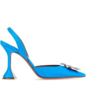 AMINA MUADDI Satin Begum Pumps - Blue
