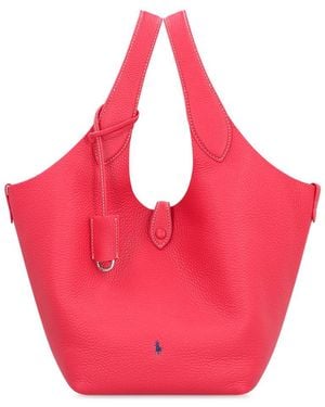 Polo Ralph Lauren Polo Play Leather Tote - Pink