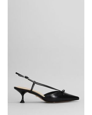 Lola Cruz Satina Heel 55 Pumps - Black