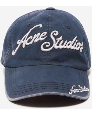 Acne Studios Logo Cap - Blue