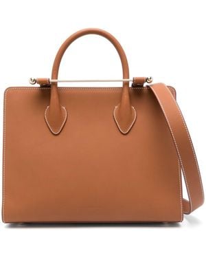 Strathberry Midi Tote Bridle Amazonia Bags - Brown