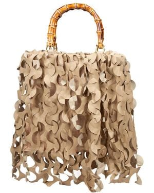 La Milanesa Straw Tote Bag - Natural