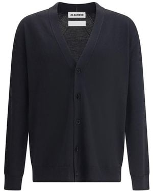 Jil Sander Wool Cardigan - Blue