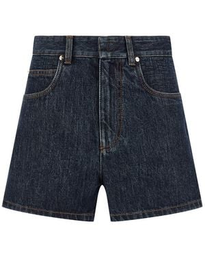Fendi 'Ff Padded' Shorts - Blue