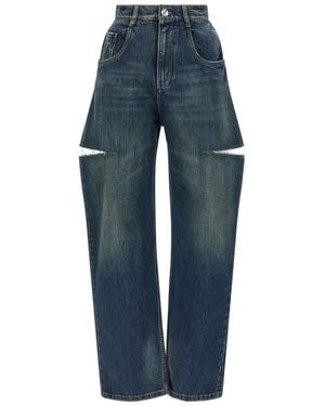 Maison Margiela Cut-Out Jeans - Blue
