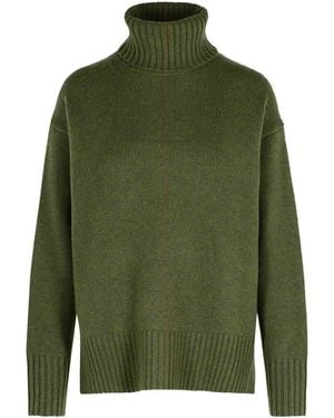 Polo Ralph Lauren Green Wool Turtleneck Sweater