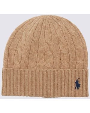Polo Ralph Lauren Camel Wool Hat - Natural