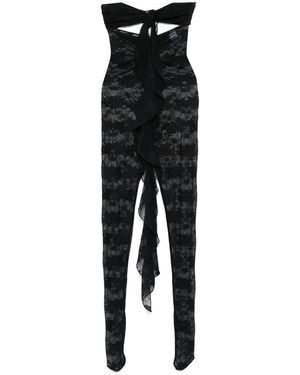 Oséree Volant Jumpsuit - Black