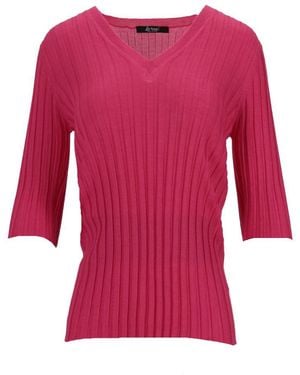 LA ROSE V Neck Cash/Silk - Pink