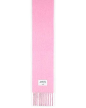Acne Studios Alpaca And Wool Blend Scarf - Pink