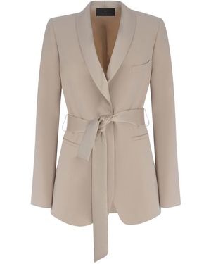 Manuel Ritz Tuxedo Jacket - Natural