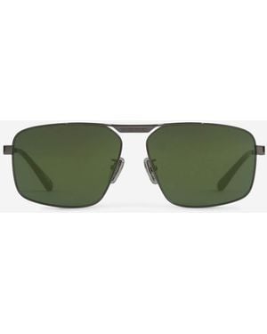 Balenciaga Tag 2.0 Navigator Sunglasses - Green