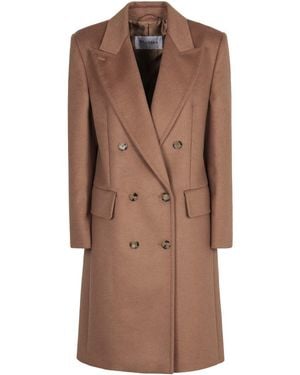 Max Mara Double-Breasted Coat - Brown