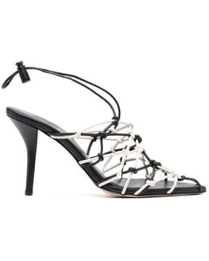 Gia Borghini Woven Sandal Shoes - Metallic