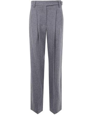 Brunello Cucinelli Suits Wide Leg Trousers - Grey