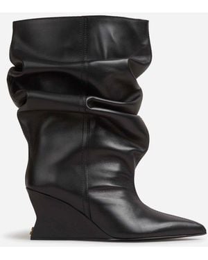 Balmain Wedge Booties - Black