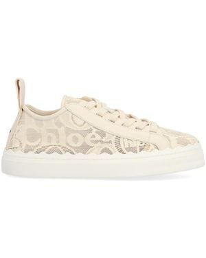 Chloé 'Lauren' Low-Top Trainers - Natural