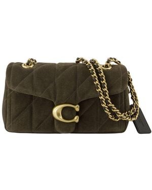COACH Quilted Tabby 20 With Chain Shoulder Bag - Green