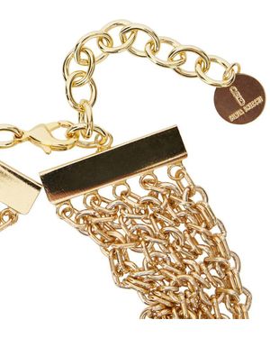 Silvia Gnecchi 'Bandite' -Colored Necklace With Chain Design And Logo Pendant - Metallic