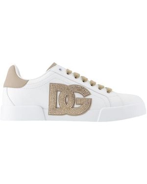 Dolce & Gabbana Port.light Strobel Trainers - White