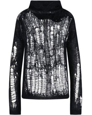 Rick Owens Tommy High Neck Jumper - Black