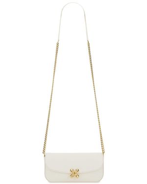 McQueen "skull Flower" Bag Small - White