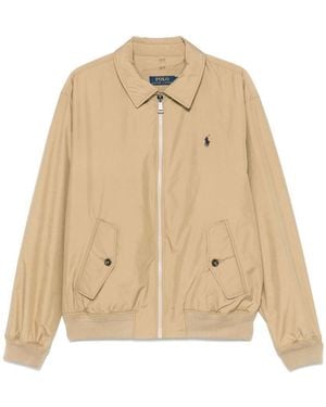 Polo Ralph Lauren Logo Bomber Jacket - Natural