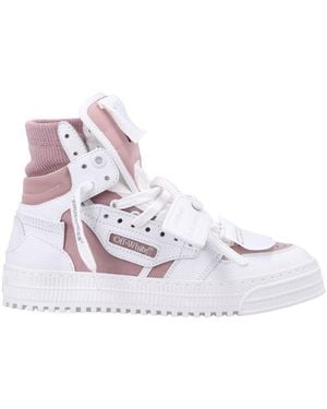 Off-White c/o Virgil Abloh Off Court 3.0 High Top Sneakers - White