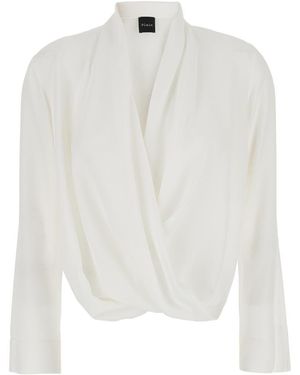 Plain Georgette Blouse - White