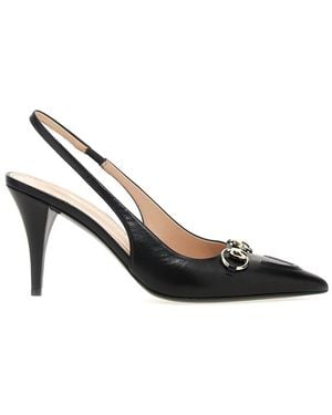 Gucci 'Morsetto' Slingback - Black