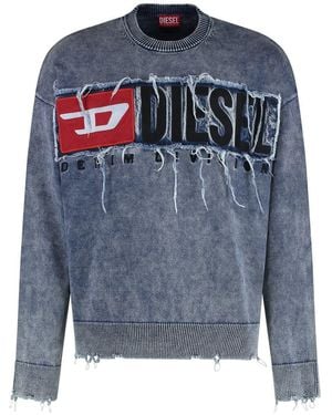 DIESEL Sweatshirt With Crew Neck K-Fronzi - Blue