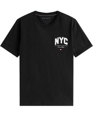 Tommy Hilfiger Hilfiger Script Nyc Tee - Black