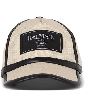 Balmain Vintage Canvas Cap Accessories - Black