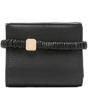 Miu Miu Small Tri-Fold Leather Wallet - Black