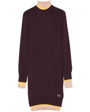 ワンピース Fendi TUNIC STYLE SHORT DRESS Fendi Tunic Style Short Dress in Black | Lyst